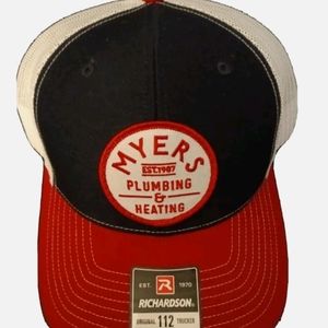 New Richardson Original 112 Trucker Hat Myers Plumbing and Heating Men's